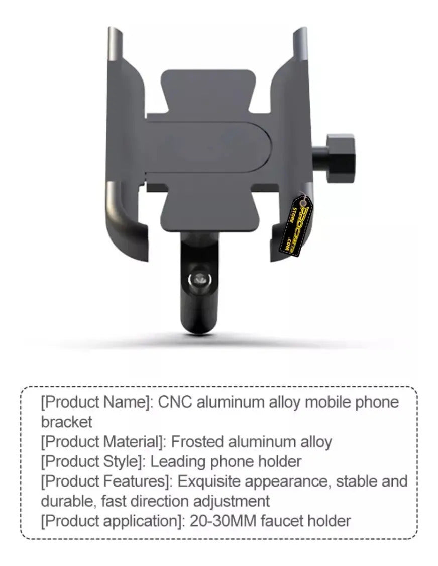 Holder Soporte Para Celular Metálico Alta Seguridad Moto