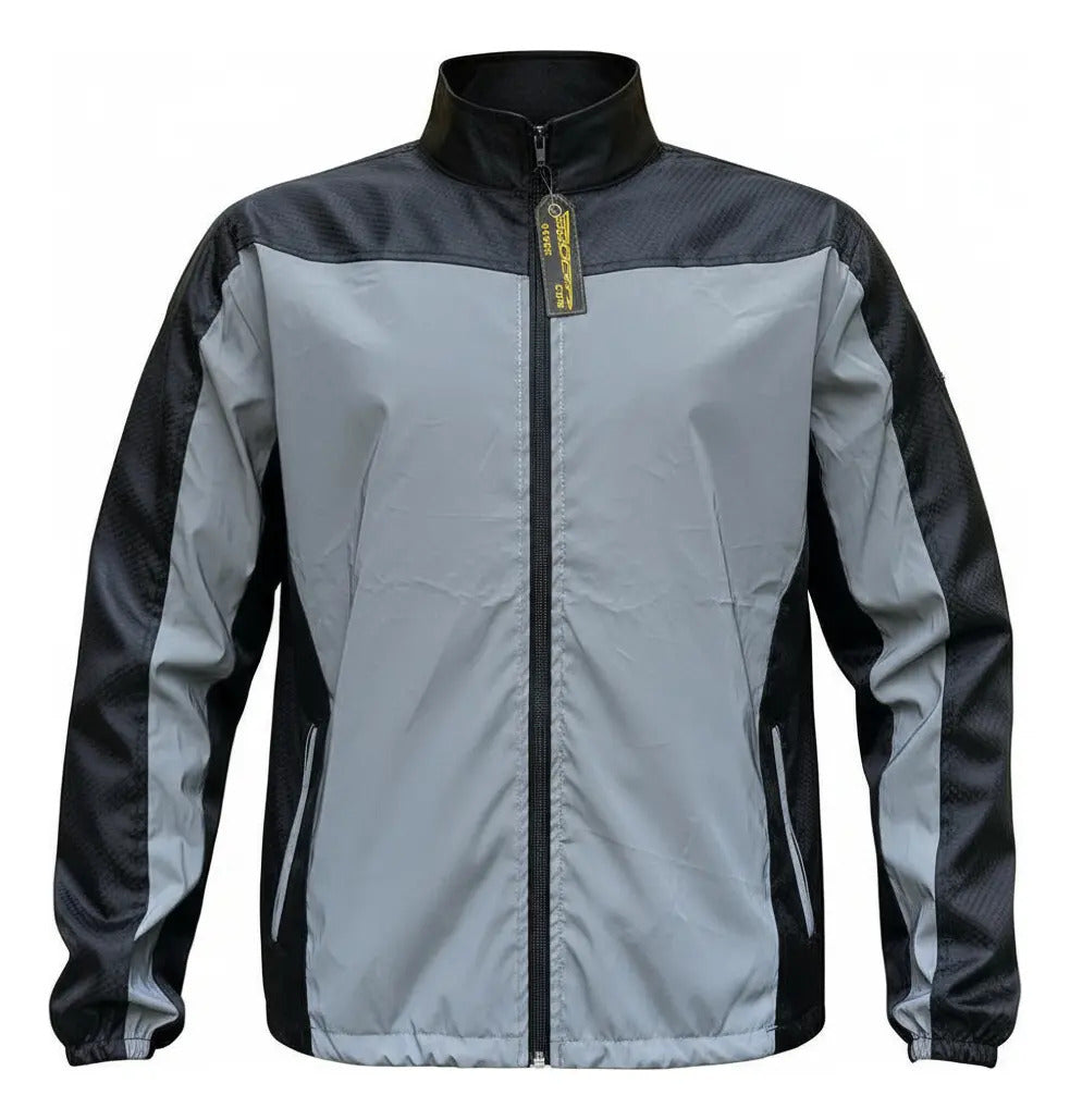Chaqueta Reflectiva Liviana Moto Bicicleta Rompevientos