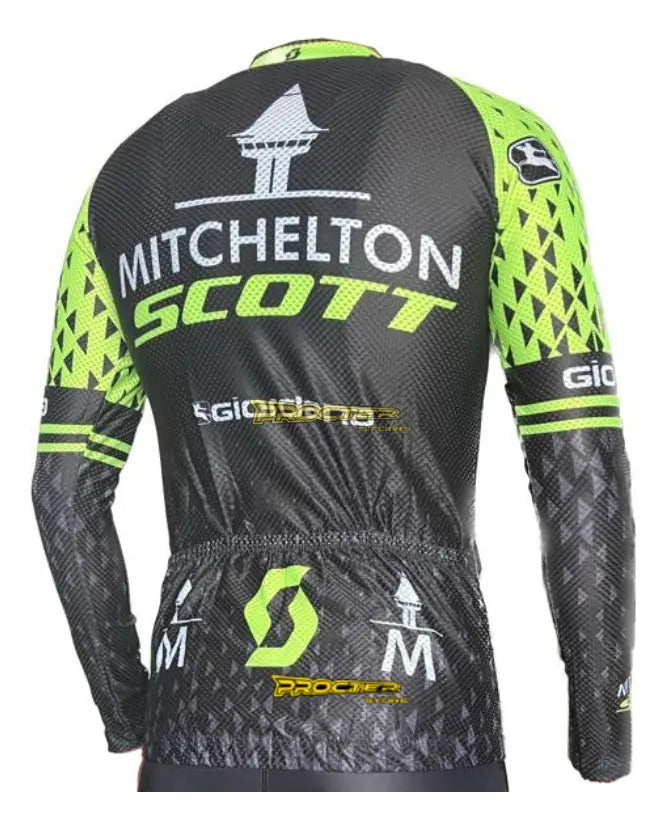 Camisa Camiseta Jersey Ciclismo Manga Larga Ruta Bici Licra