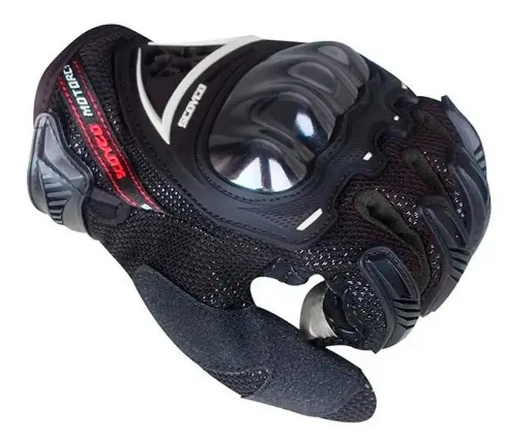 Guantes Para Moto Proteccion Metalizada Scoyco Mc44 Tactiles