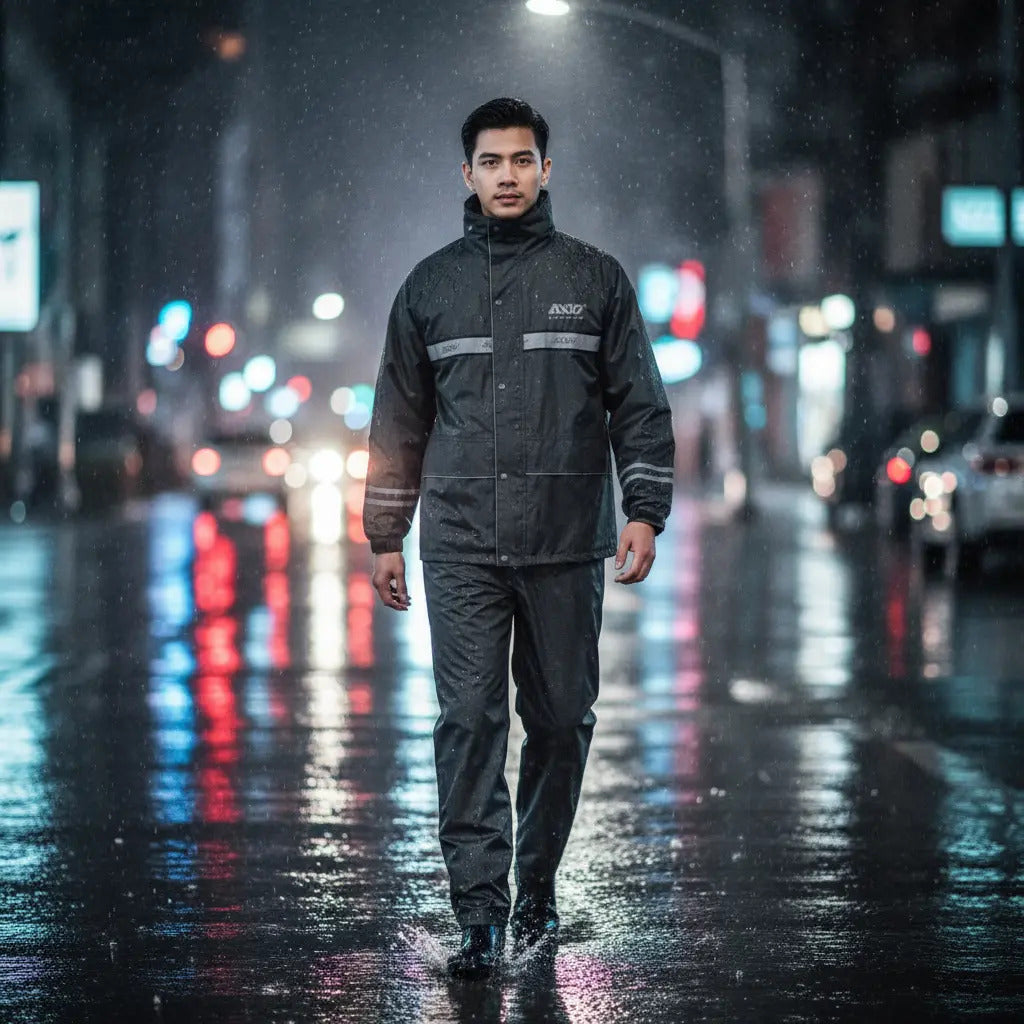Impermeable Tipo Sudadera Camuflado Con Capota Y Estuche