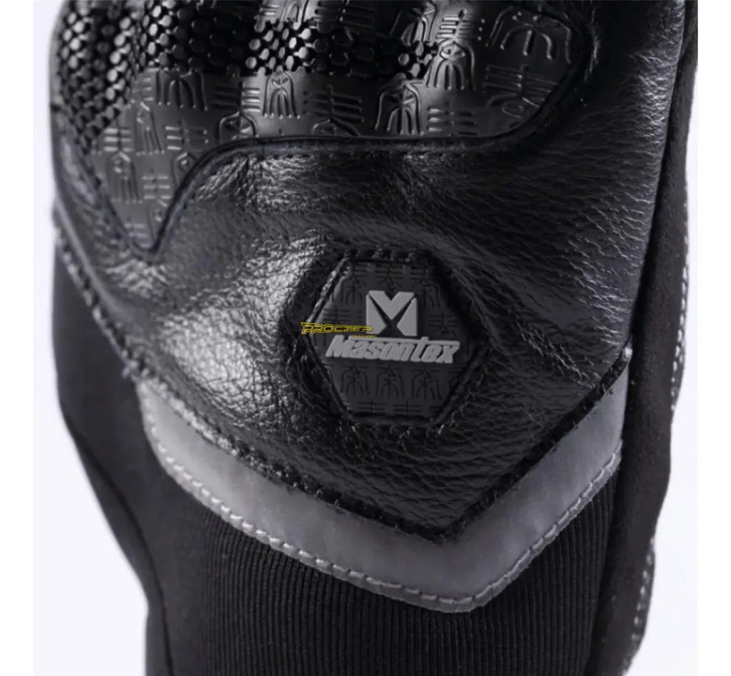 Guantes Para Moto Protección Cuero Y Microfibra Masontex