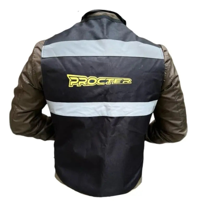 Chaleco Para Moto Reflectivo En Lona Con Bolsillos