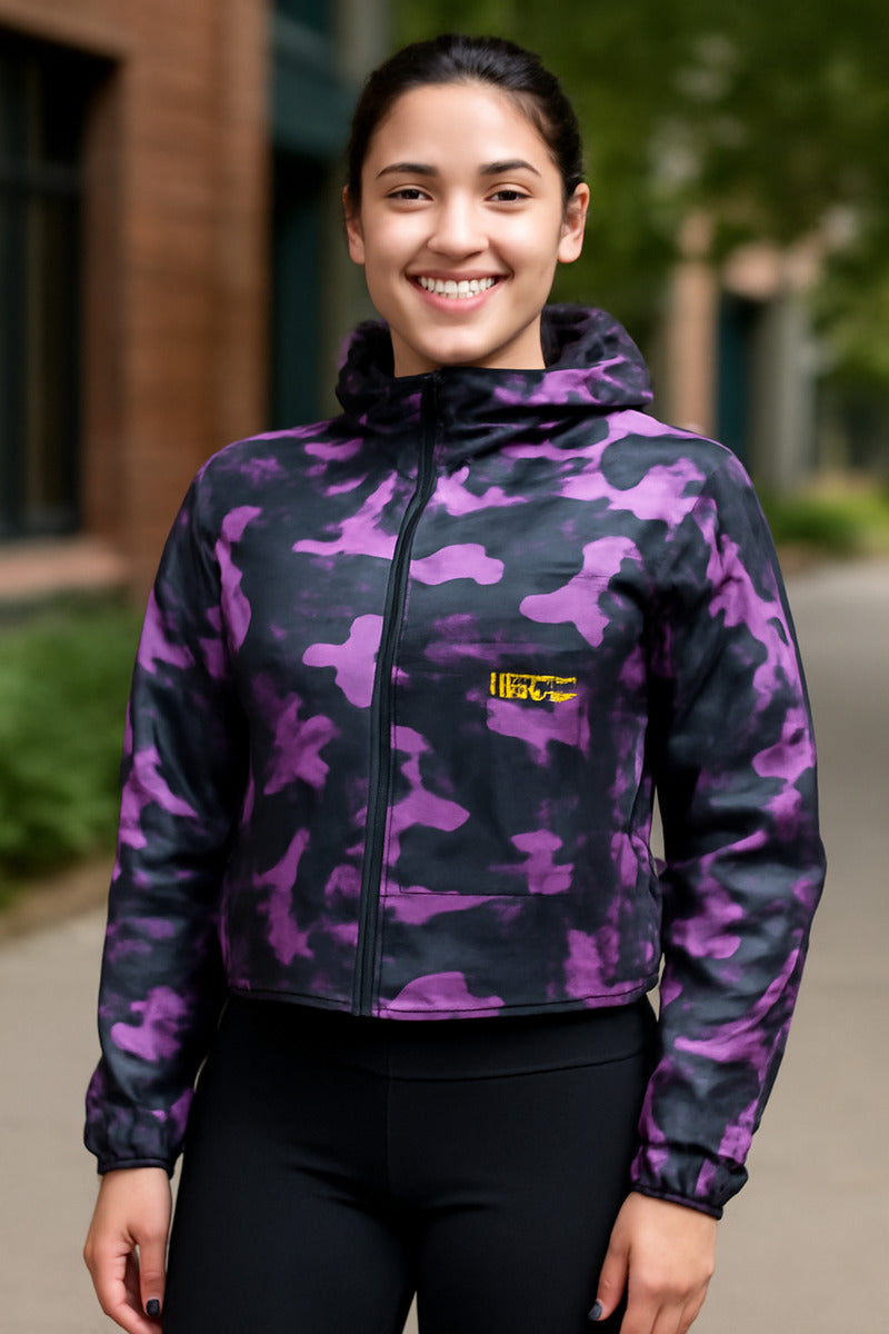 Chaqueta Camuflada Rompevientos Moto Bicicleta Reflectiva
