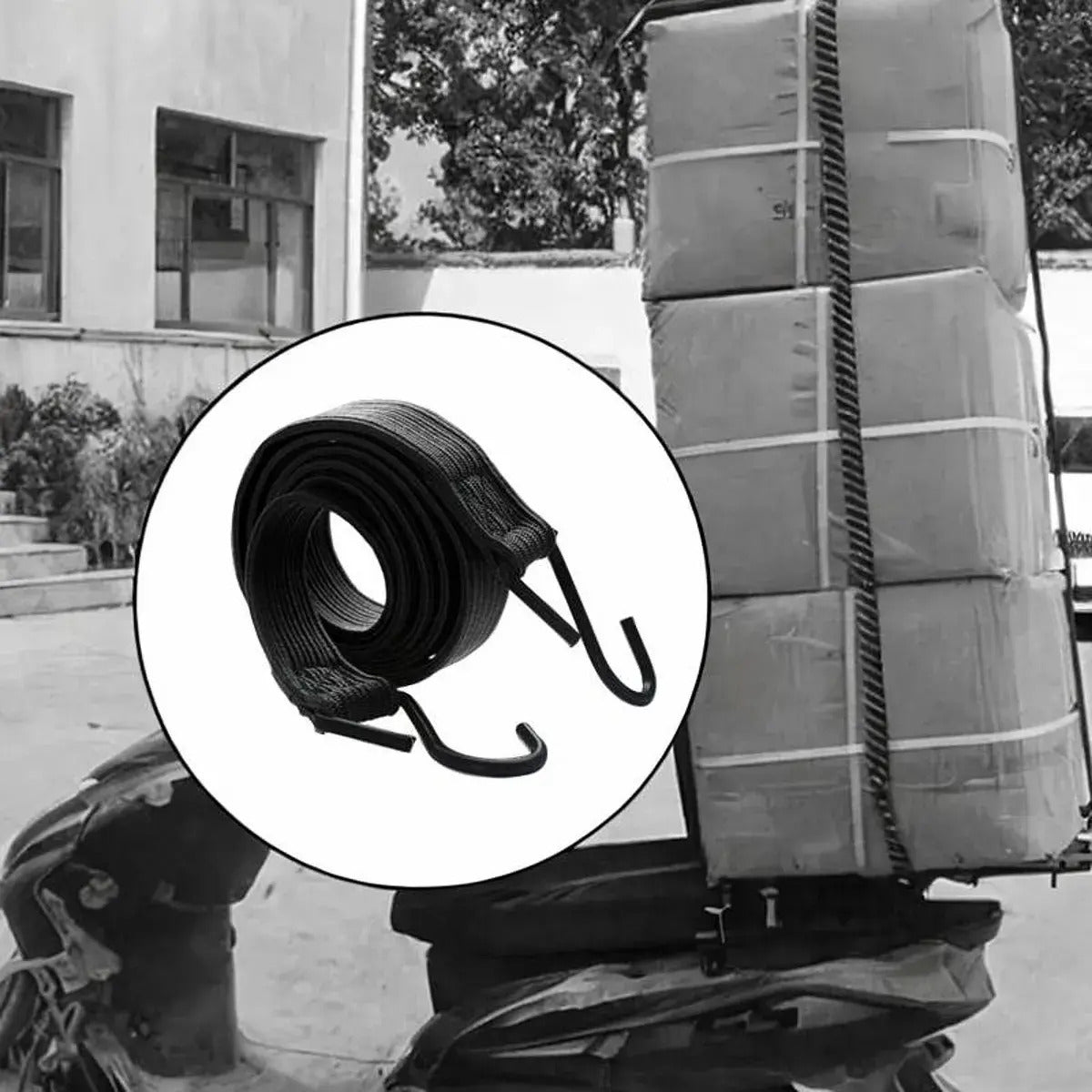 Pulpo Elástico Plano Amarre Moto 1.5m Máximo 3.40 Metros