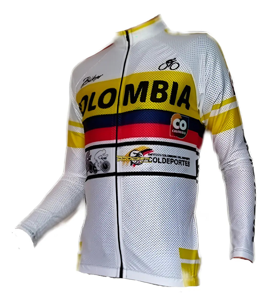 Jersey Ciclismo Maillot Manga Larga Ruta Mtb Colombia Camisa