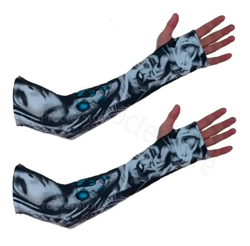 Mangas Protectoras Brazos Con Diseño Deportes Conduccion