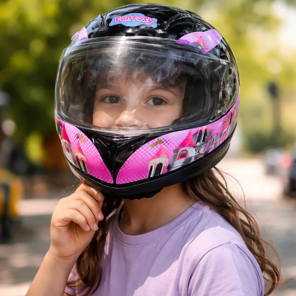 Casco Integral Para Niños Cerrado Kart Bicicleta Deportes