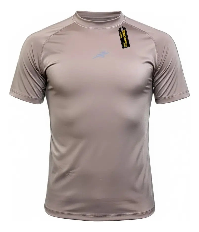 Camiseta Deportiva Slim Fit Manga Corta Gym Lycra Fria Uv