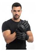 Guantes En Cuero Y Malla De Verano Para Motociclistas