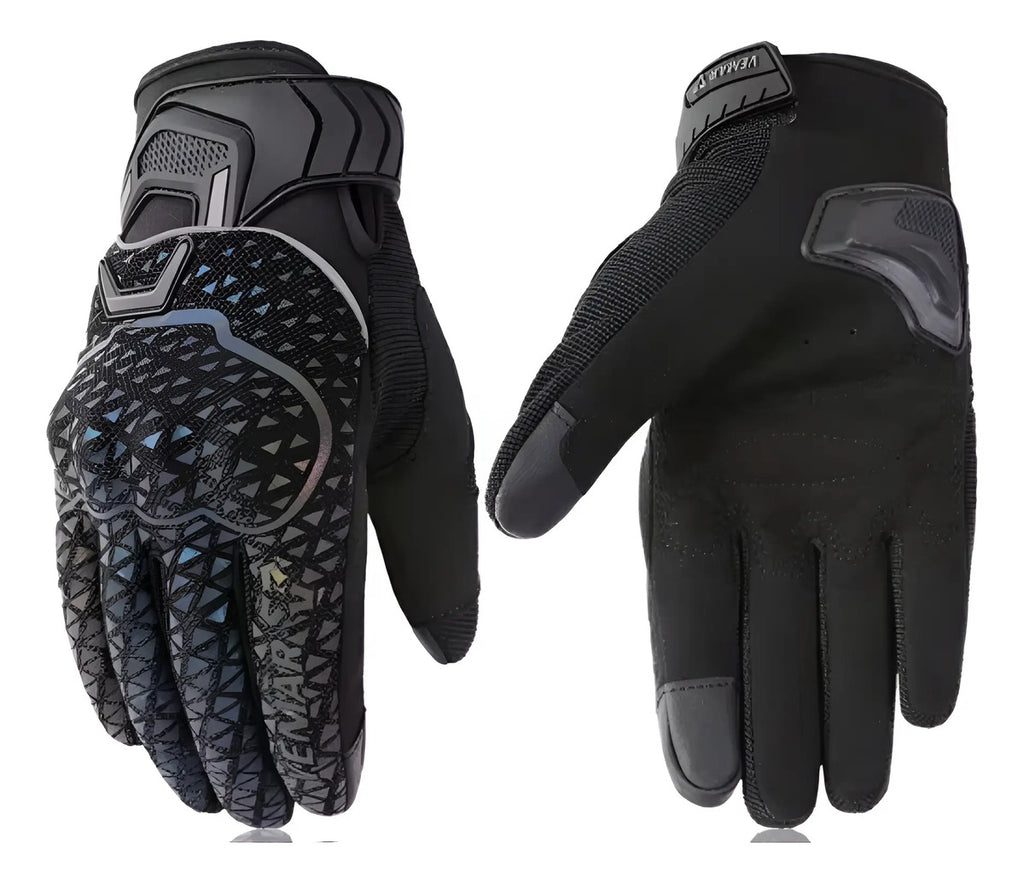 Guantes Reflectivos Protección Táctil Moto Ciclismo