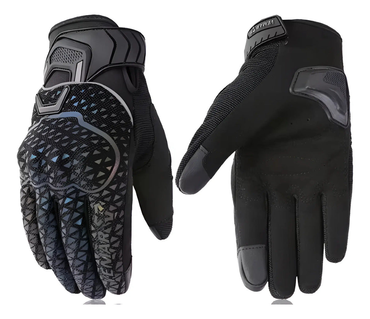 Guantes Reflectivos Protección Táctil Moto Ciclismo
