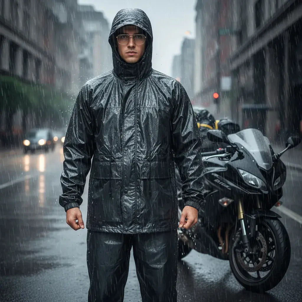 Impermeable Siliconado Liviano Con Bolsillos