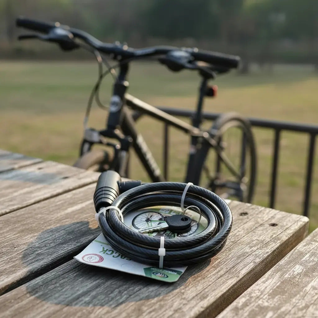 Candado Guaya Llave Seguro Para Bicicleta Moto