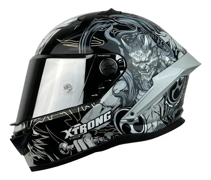 Casco Xtrong Integral Visor Magnetico Deportivo Certificado