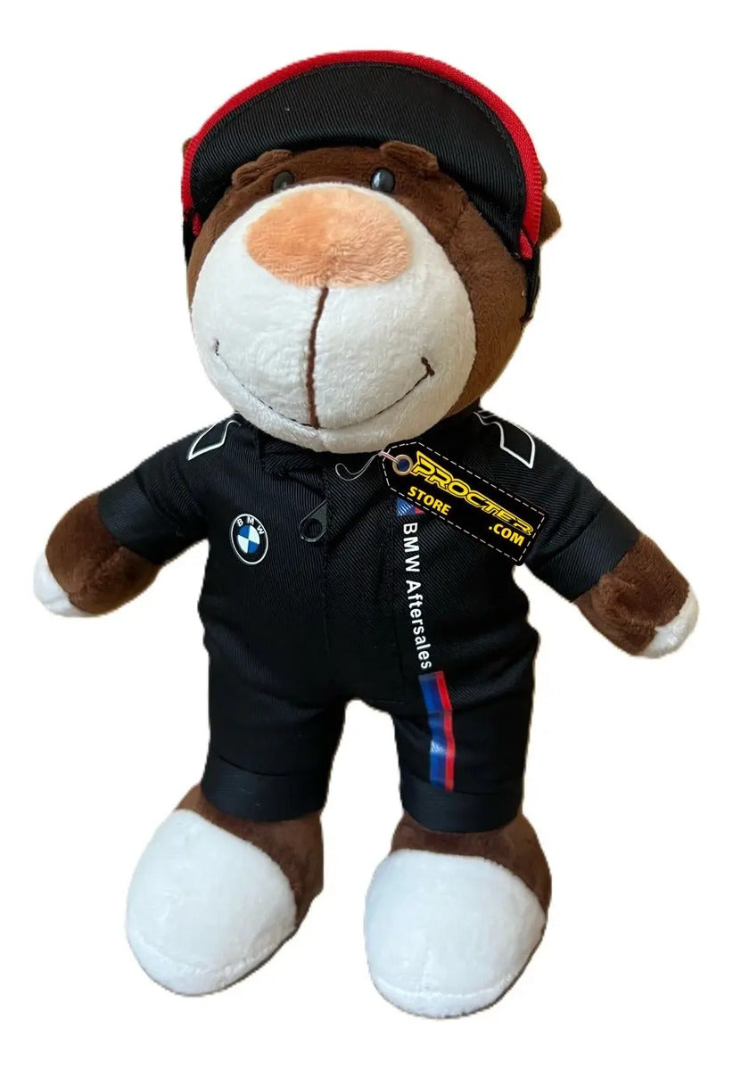 Oso De Peluche Motero Motocicleta Modelo Lona