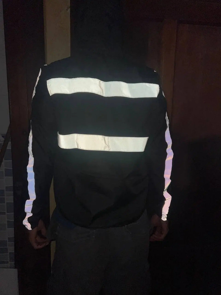 Chaqueta Rompevientos Para Ciclismo Liviana Con Reflectivo