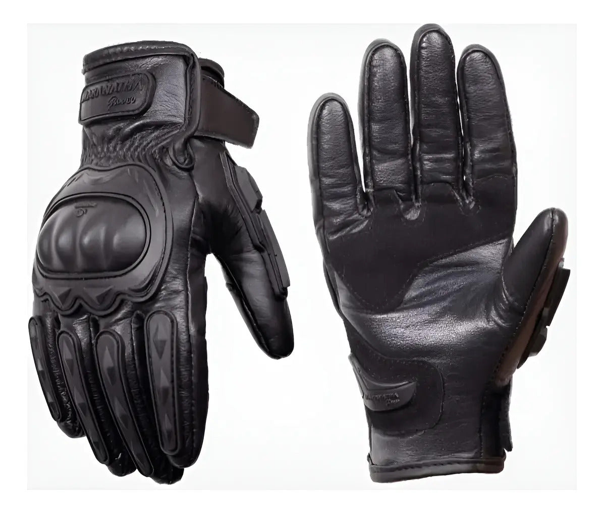 Guantes 100% Cuero Para Moto Con Protecciones Y Térmicos