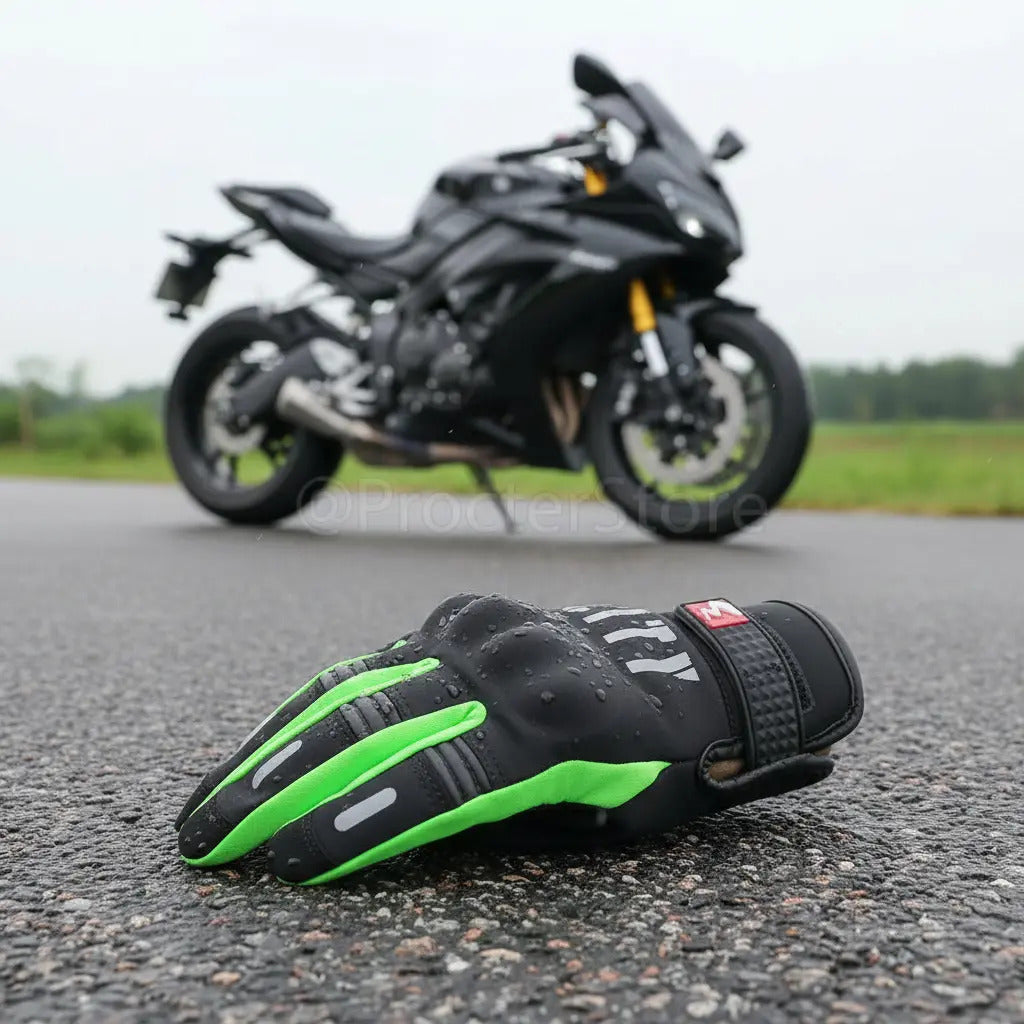 Guantes City Táctiles Termicos Con Reflectivo Moto Bici