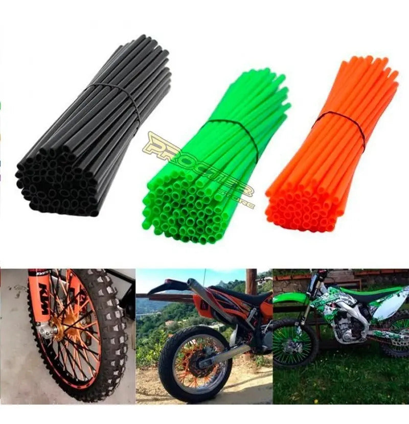 Funda Radios Cubierta Rayos Pitillos Para Moto Bicicleta