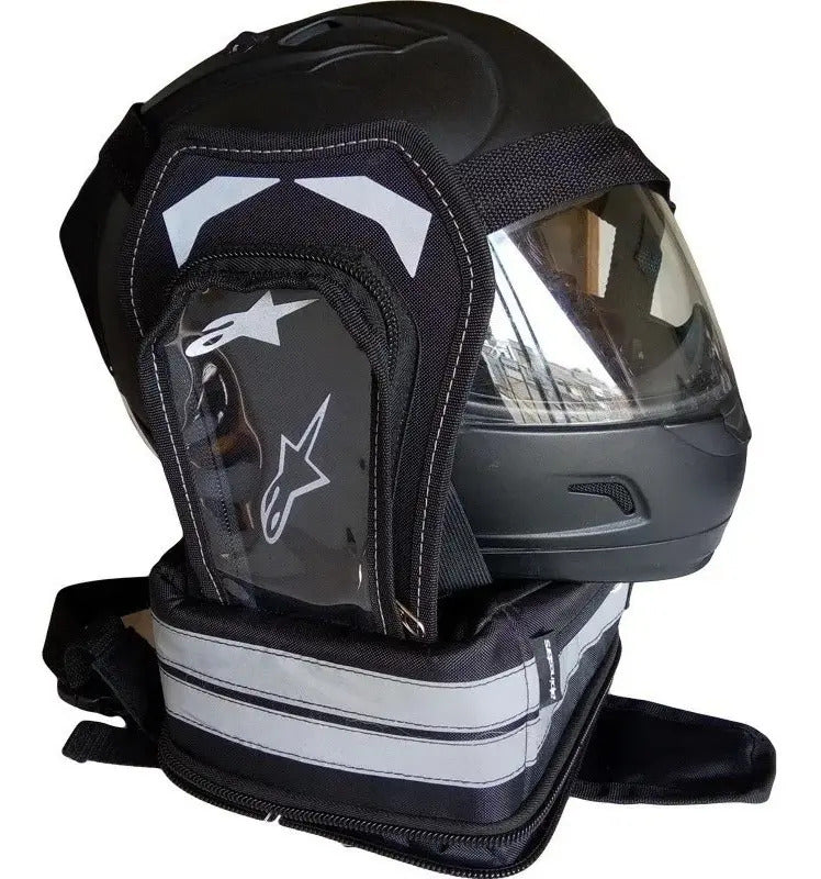 Maleta Tank Bag Moto Porta Celular Casco Expandible Tail Bag