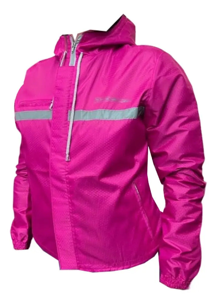 Chaqueta Moto 100% Reflectiva Y Doble Faz Cortavientos