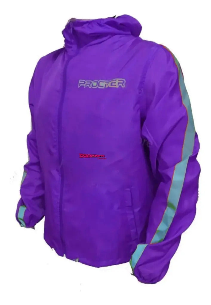 Chaqueta Rompevientos Para Ciclismo Liviana Con Reflectivo