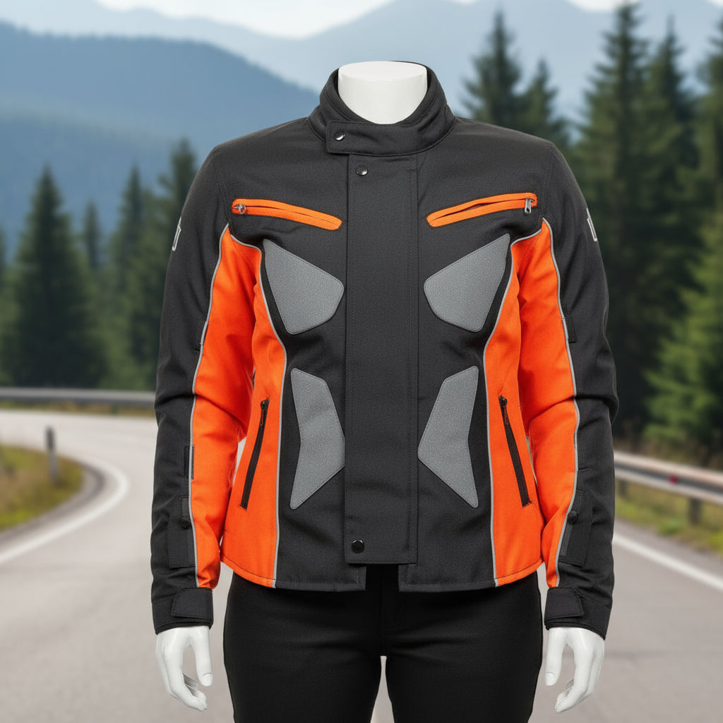 Chaqueta Para Motociclistas Dotacion Protecciones Reflectiva