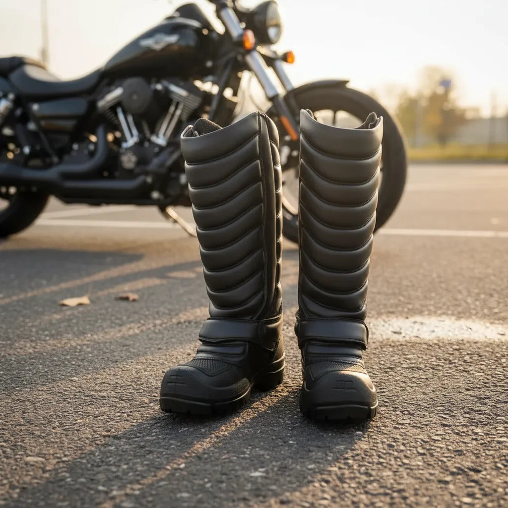 Botas Para Motorizado, Tipo Escolta, Caña Alta
