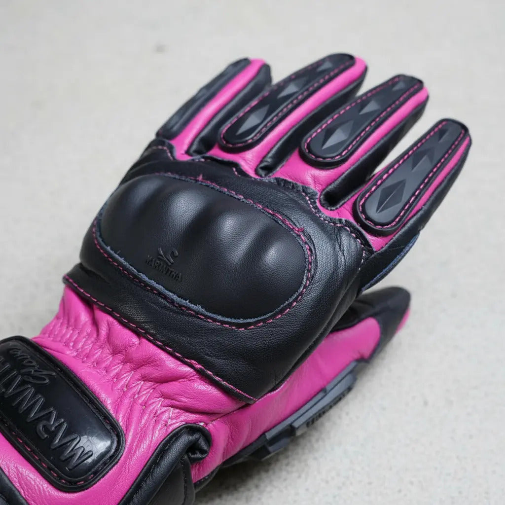 Guantes 100% Cuero Para Moto Con Protecciones Y Térmicos
