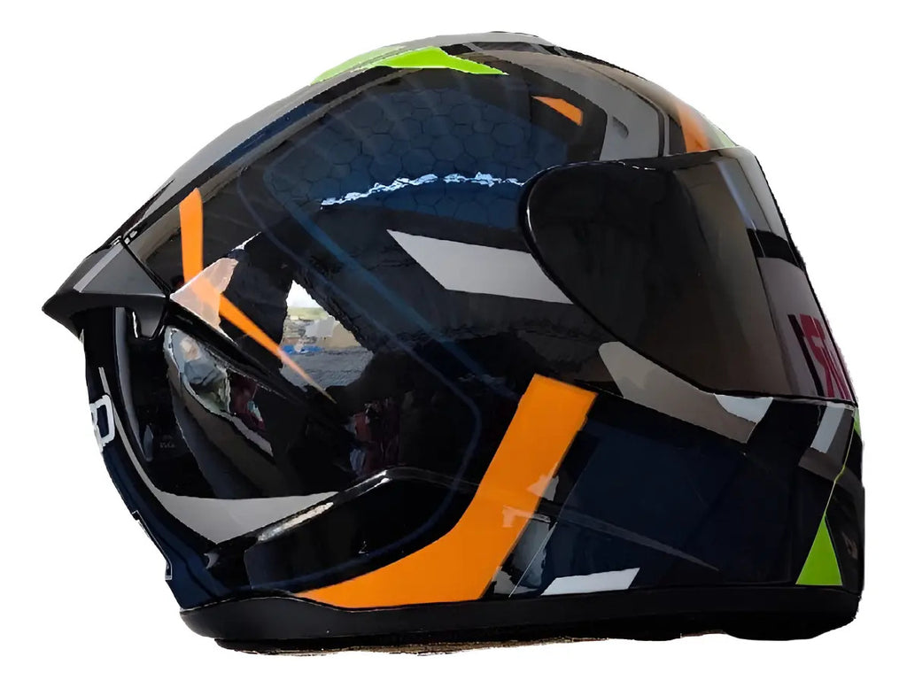 Casco Integral Moto Xecuro 701 Con Gafas Visor De Color