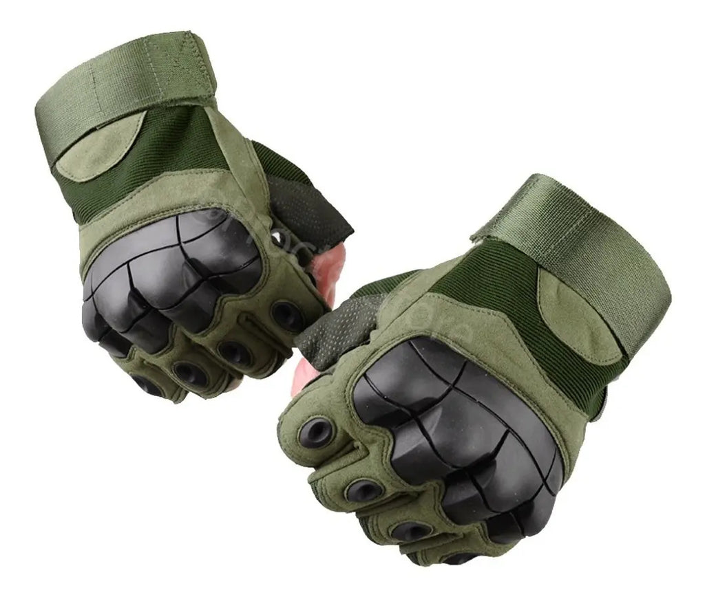 Guantes Tácticos Medio Dedo Militar Protección Moto Deportes