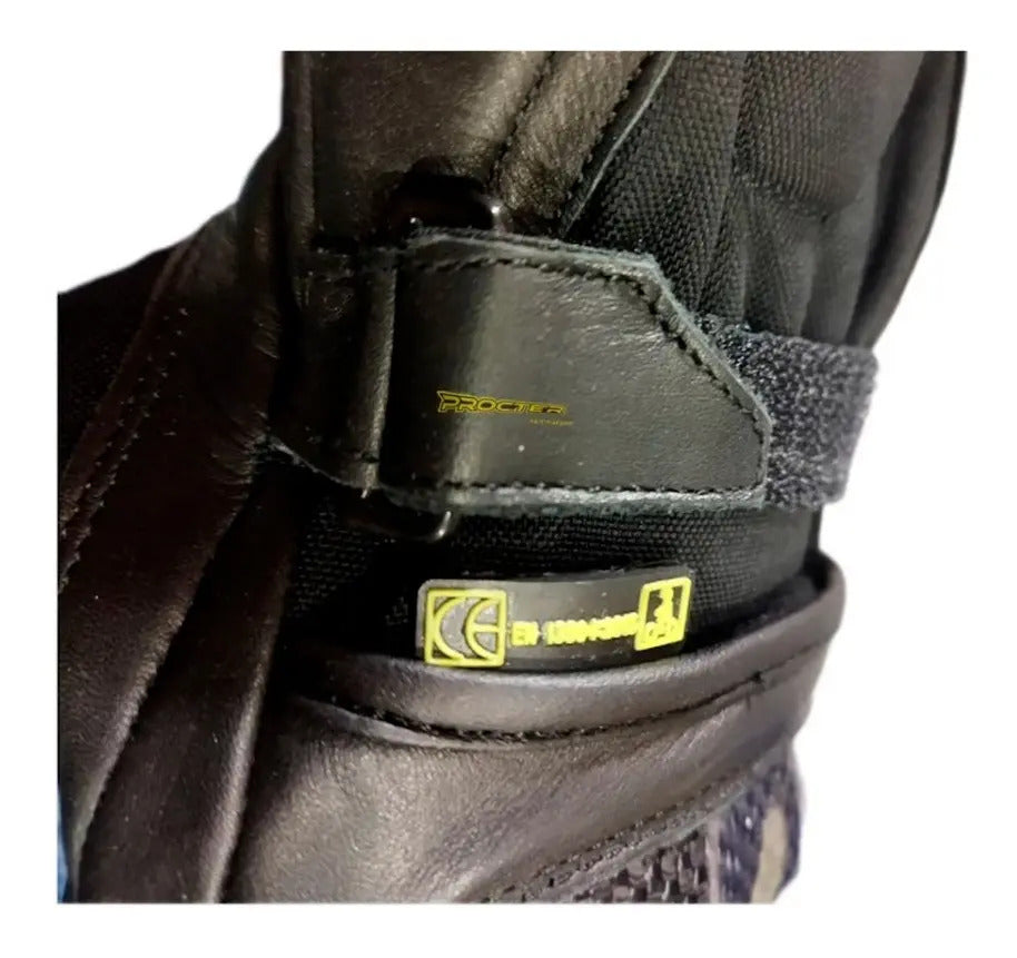 Guantes Cuero Moto Caña Larga Con Protección Certificados
