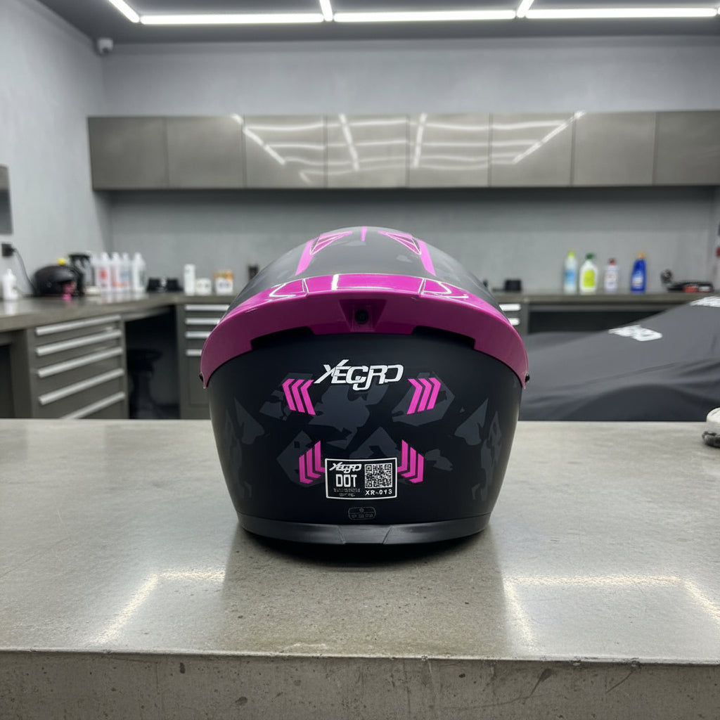 Casco Abatible Certificado Mujer Hombre Xecuro Doble Visor