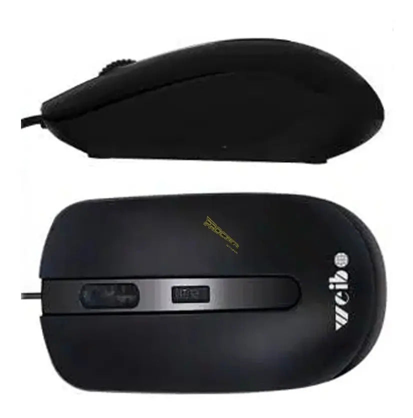 Mouse Weibo Colores Con Cable Usb 1600dpi Alambrico