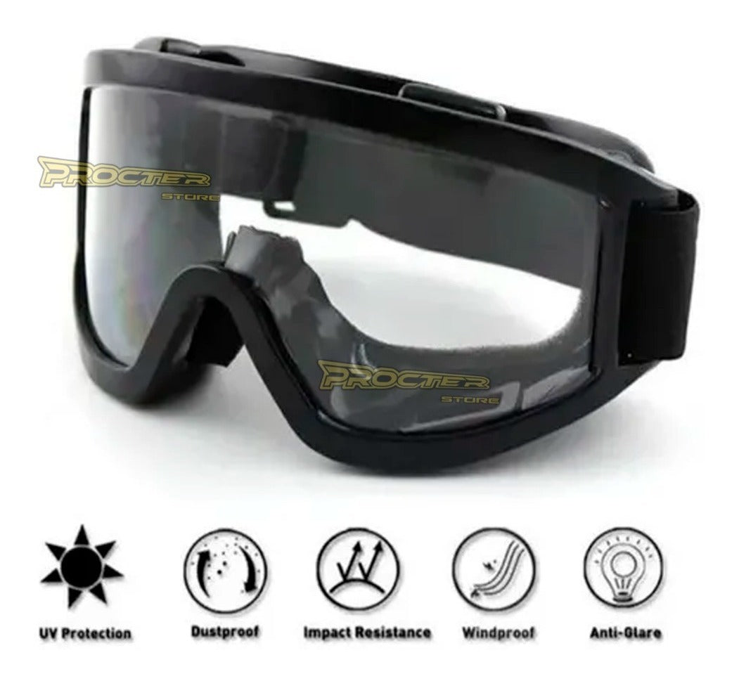 Gafas Tipo Cross Para Casco Cross Moto Bicicleta Deportes