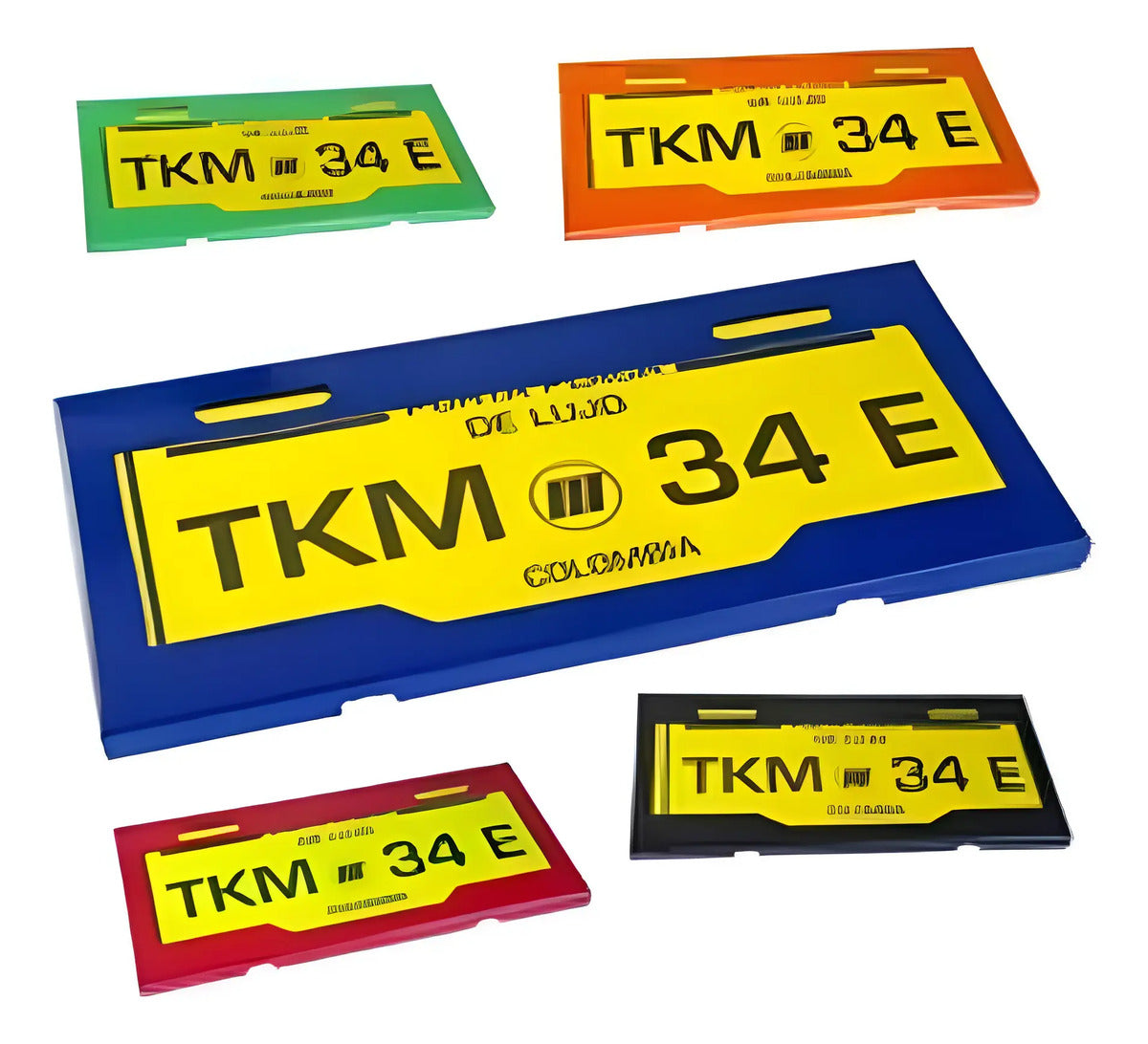 Portaplaca Para Moto Lujo Protector De Placa Colores