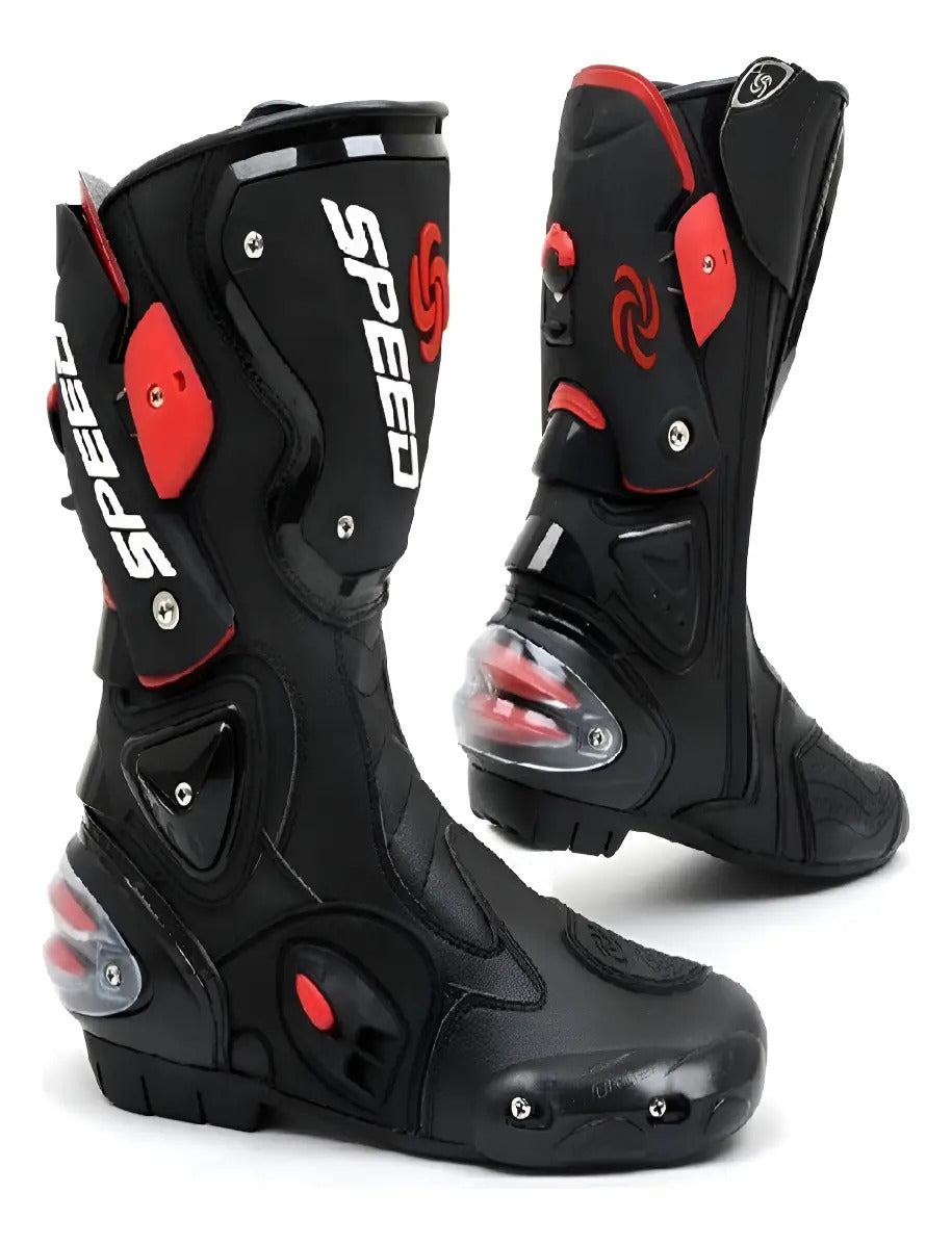 Botas Speed Con Protecciones Moto Montero Velocidad
