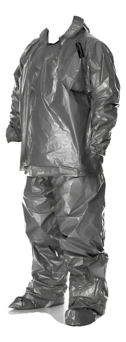 Traje Impermeable De Moto Metalizado Calibre Grueso