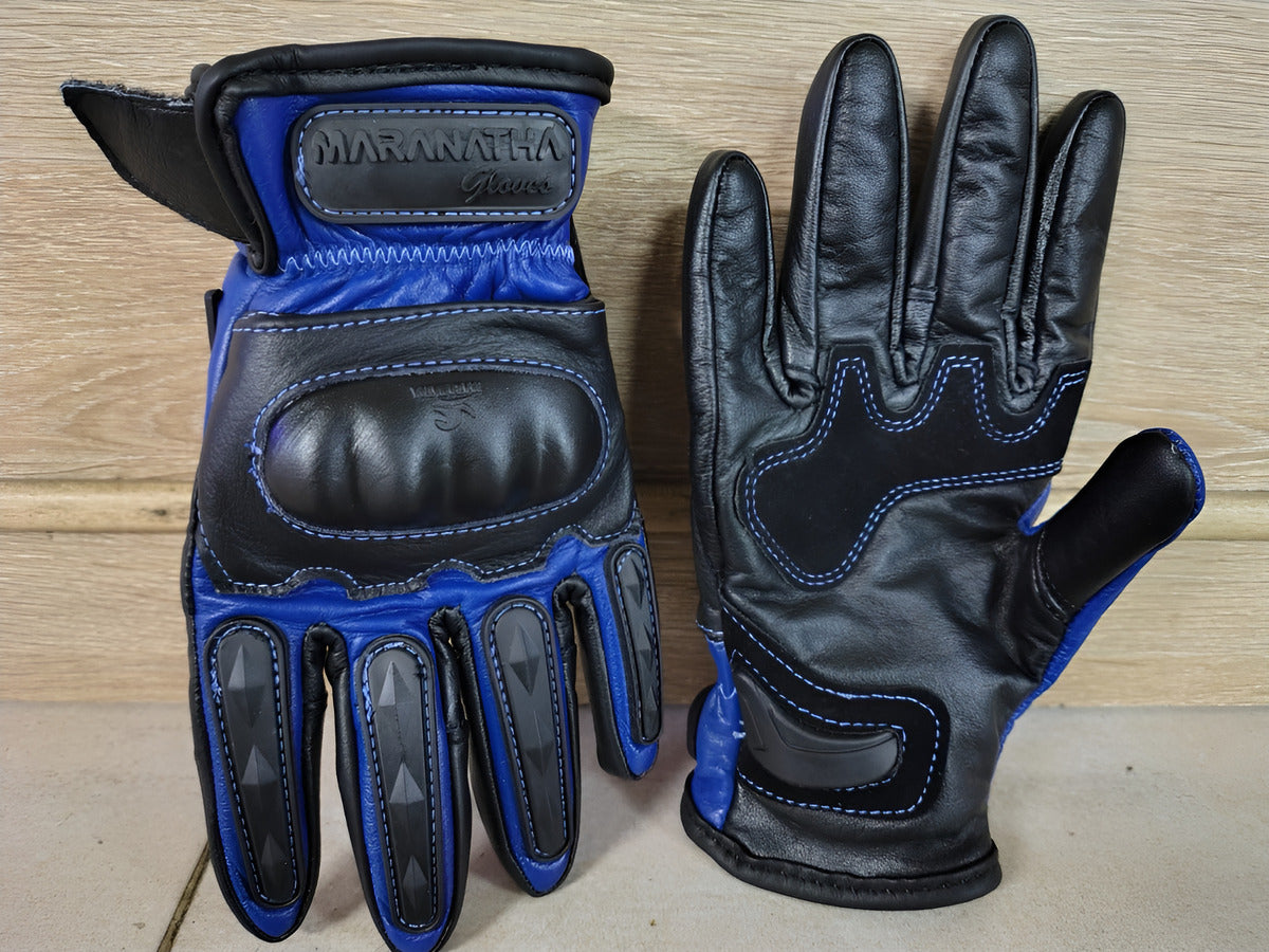 Guantes 100% Cuero Para Moto Con Protecciones Y Térmicos