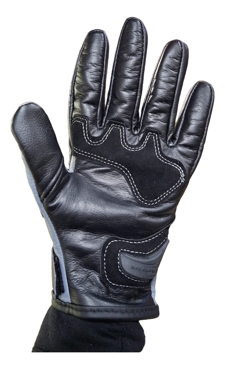 Guantes 100% Cuero Para Moto Con Protecciones Y Térmicos
