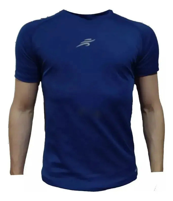 Camiseta Deportiva Slim Fit Manga Corta Gym Lycra Fria Uv