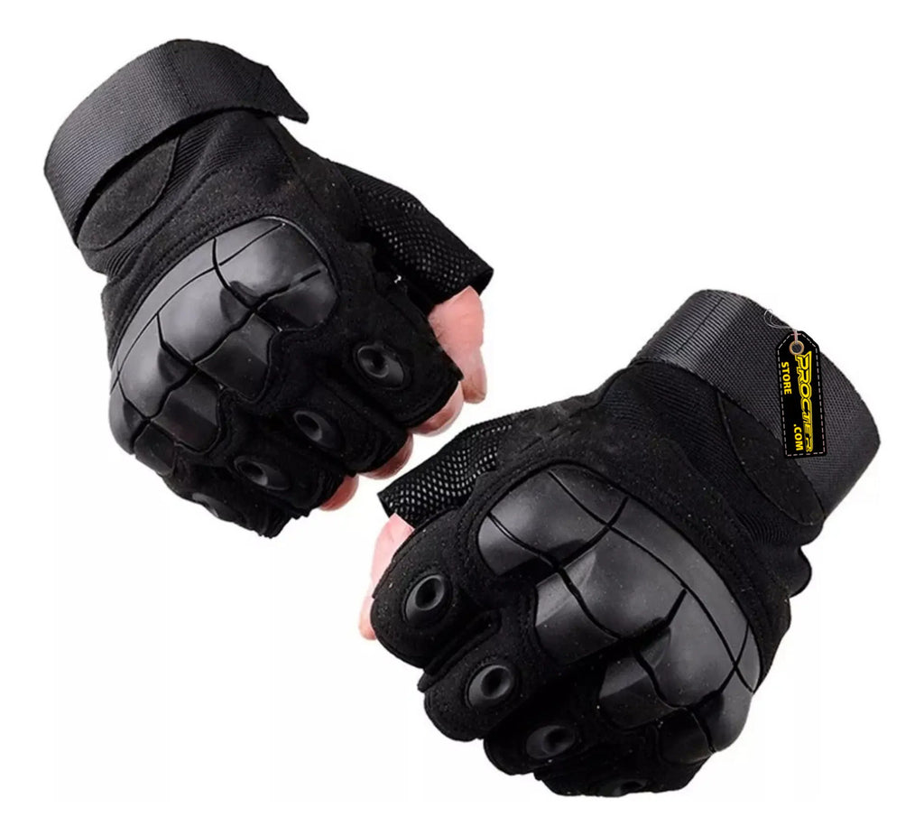 Guantes Tácticos Medio Dedo Militar Protección Moto Deportes