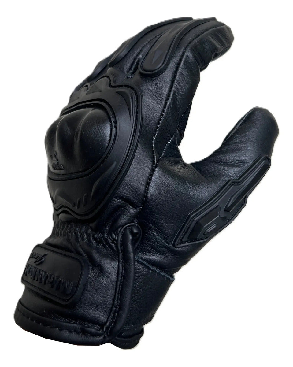 Guantes 100% Cuero Para Moto Con Protecciones Y Térmicos