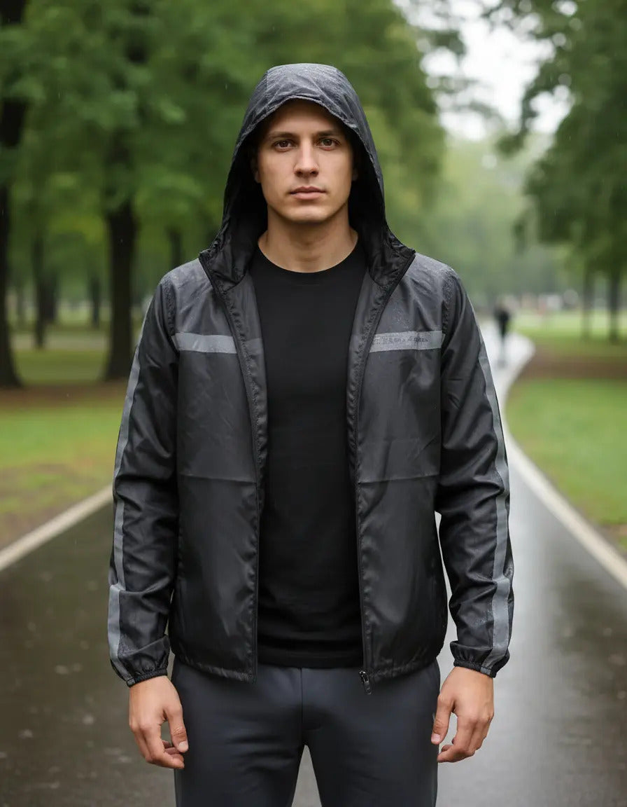 Chaqueta Rompevientos Reflectiva Moto Bicicleta Liviana