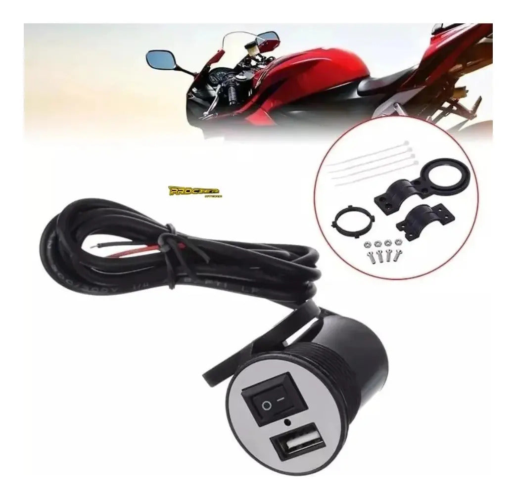 Cargador Celular 1 Puerto Usb Moto Switch Gps