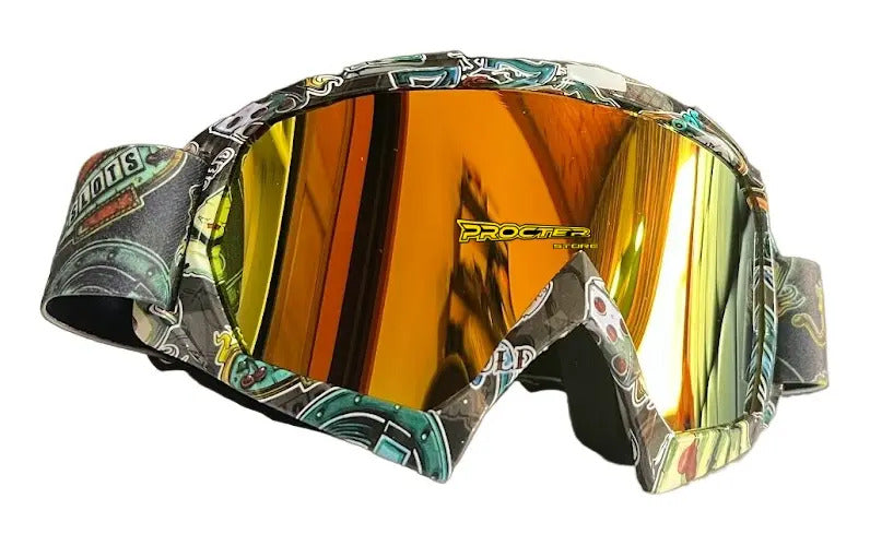 Gafas Tipo Cross Para Casco Cross Moto Bicicleta Deportes