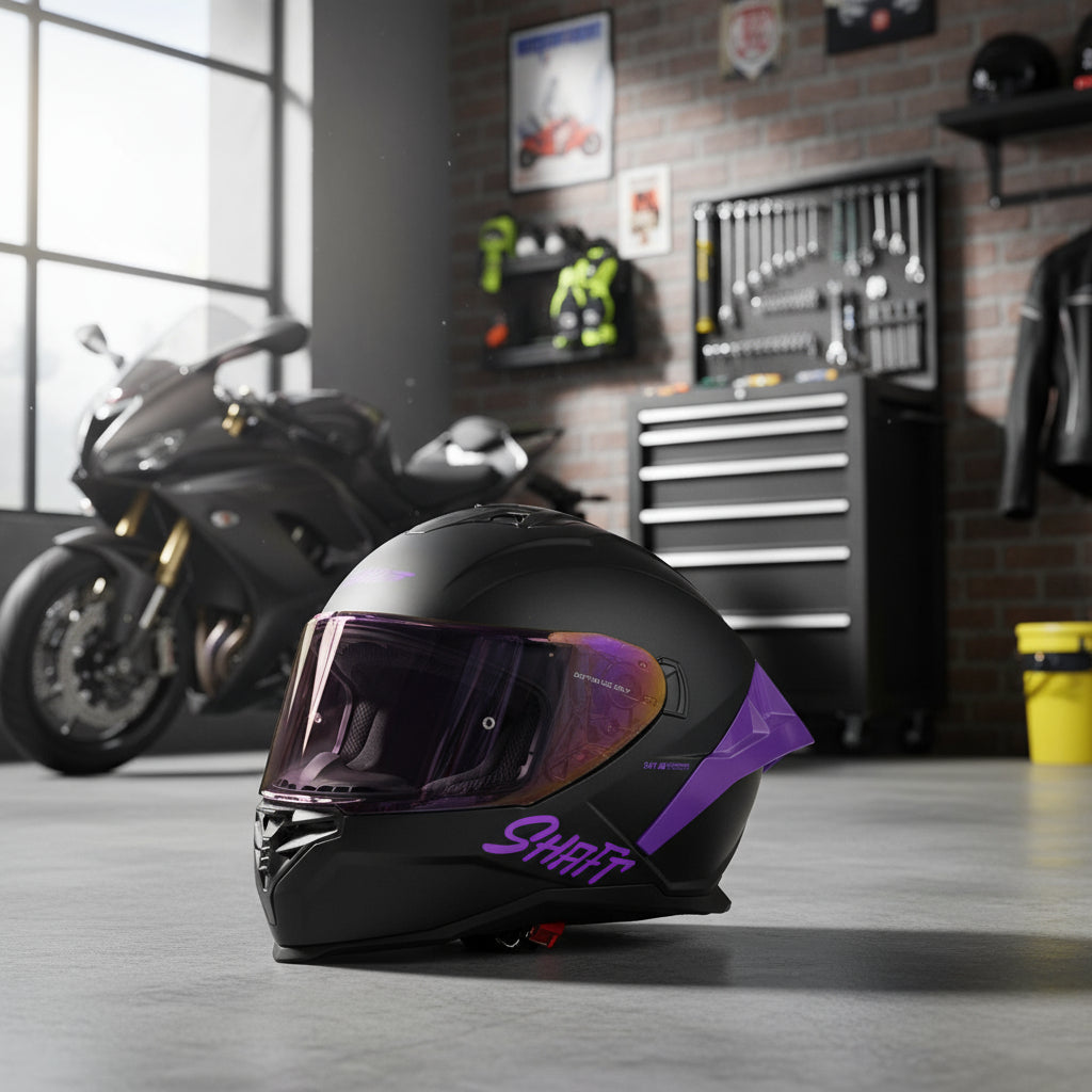 Casco Shaft 598 Gtr Certificación Ece 2206 2visores 2spoiler