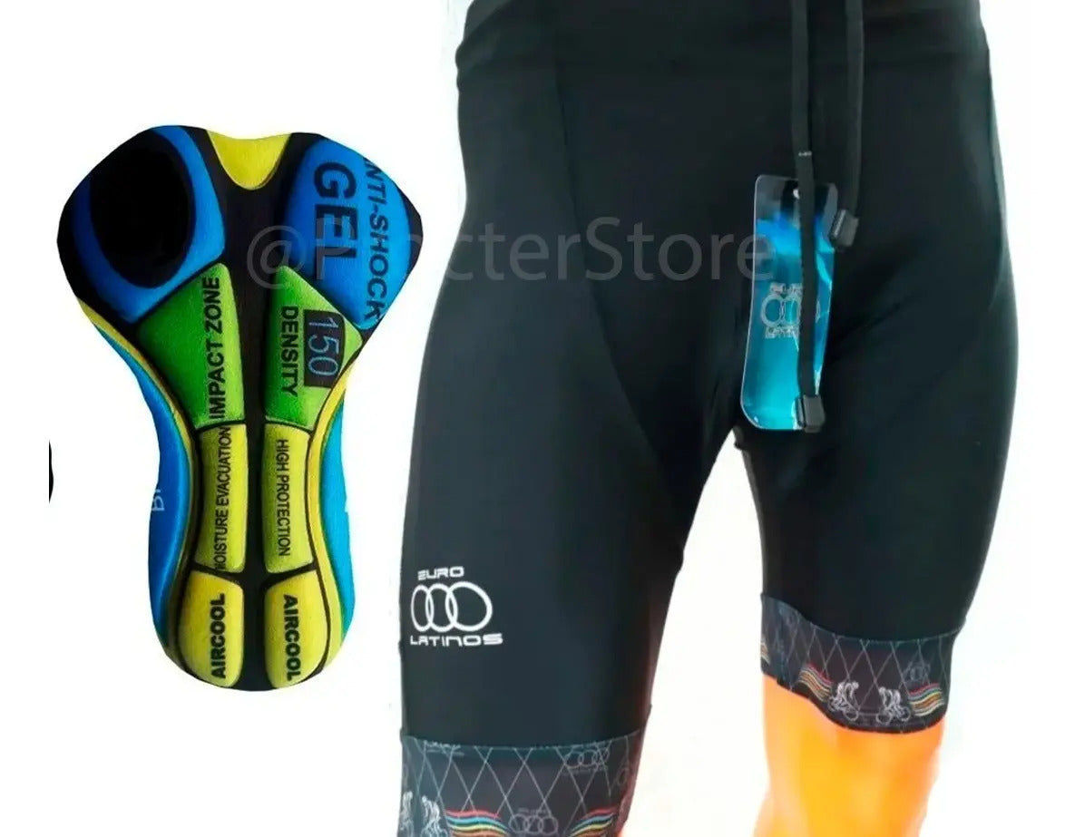 Lycra Corta Con Badana Gel Ciclismo Mtb Ruta Hombre Original