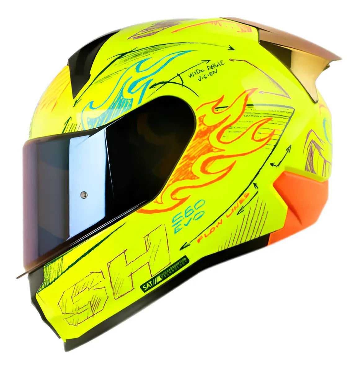 Casco Integral Marca Shaft 560 Evo Certificado Ece R 2206